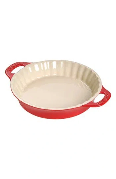 Staub Ceramic 9-inch Pie Dish In Cherry