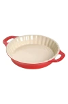 Staub Ceramic 9-inch Pie Dish In Red