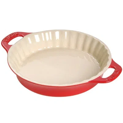Staub Ceramic 9-inch Pie Dish In Cherry