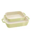 Staub Ceramic Rectangular Baking Dish 2-piece Set