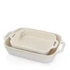 Staub Stonewares Rectangular Baking & Casserole 2-piece Dish Set In Ivory