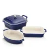 Staub Ceramics 4-pc Mixed Baking Dish Set In Blue