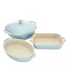 Staub Ceramics 4-pc Mixed Baking Dish Set In Blue