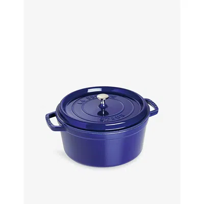 Staub Dark Blue Cocotte Cast-iron Casserole Dish 20cm