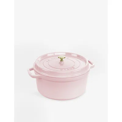 Staub Sorbet Rose Cocotte Cast-iron Casserole Dish 20cm In Pink