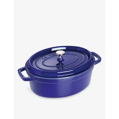 Staub Dark Blue Cocotte Cast-iron Casserole Dish 23.5cm