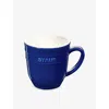 Staub Dark Blue Rounded Ceramic Mug 350ml In Blue