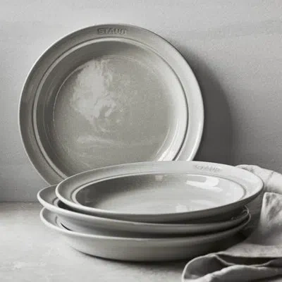 Staub Dining Line Soup/pasta Bowl Set In White Truffle