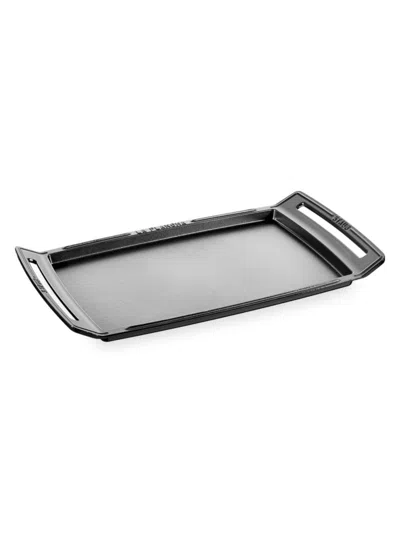 Staub Double Burner Cast Iron Grill In Black