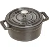 Staub Enameled Cast Iron 0.25-quart Mini Cocotte In Gray