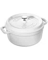 Staub Enameled Cast Iron 4qt Round Cocotte