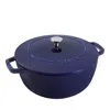 Staub Enameled Cast Iron 5 Qt. Essential French Oven In Dark Blue