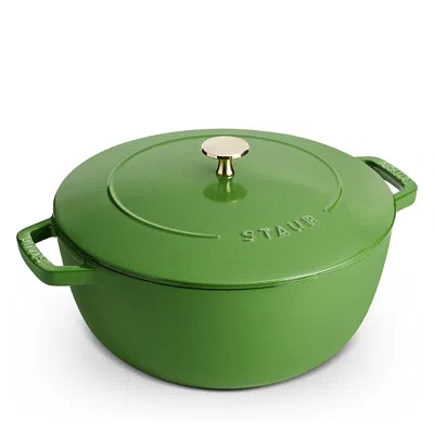 Staub Enameled Cast Iron 5 Qt. Essential French Oven In Green