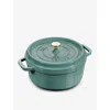 STAUB STAUB EUCALYPTUS COCOTTE CAST-IRON CASSEROLE DISH 26.3CM