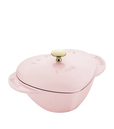 Staub Heart Cocotte In Pink