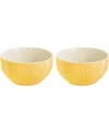 Staub Ceramic 2-piece Large Universal Bowl Set In Citron