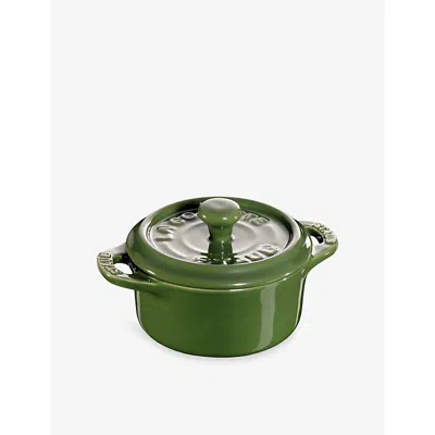 Staub Basil Green Mini Cocotte Ceramic Casserole Dish 10cm