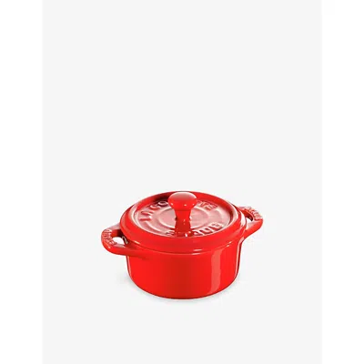 Staub Cherry Mini Cocotte Ceramic Casserole Dish 10cm In Red