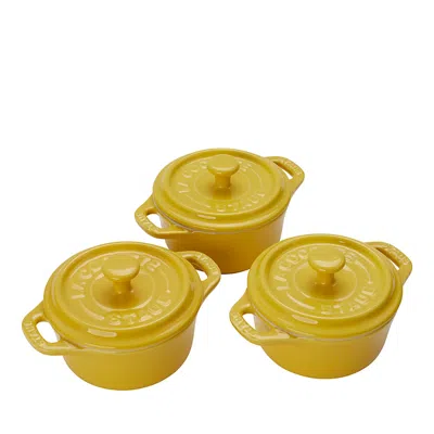 STAUB MINI COCOTTES, SET OF 3