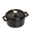 Staub Mini Round Cocotte, .25 Quarts In Black