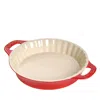 Staub Ceramic 9in Pie Dish In Cherry