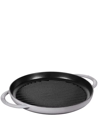 Staub Pure Grill Pan In Grey