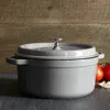 Staub Round Cocotte, 4 Quart In Graphite Gray