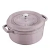 Staub Round Cocotte, 4 Quart In Lilac