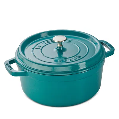 Staub Round Cocotte, 4 Quart In Turquoise