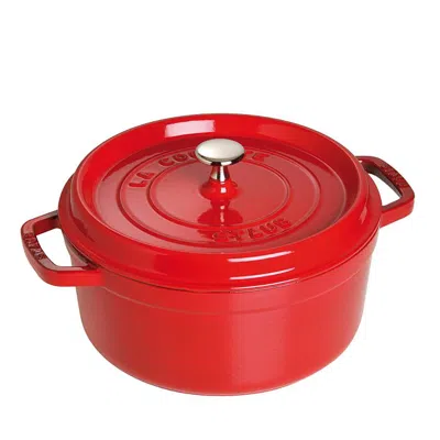 Staub Round Cocotte, 5.5 Quart In Cherry