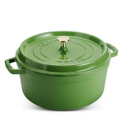 Staub Round Cocotte, 5.5 Quart In Green