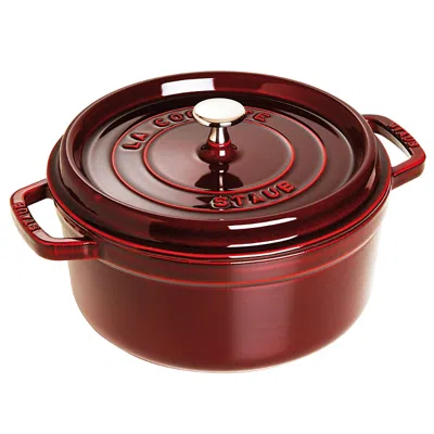 Staub Round Cocotte, 5.5 Quart In Red