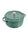 Staub Eucalyptus Cocotte Cast-iron Casserole Dish 26.3cm In Green