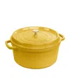 Staub 4-quart Enameled Cast Iron Dutch Oven In Yellow