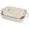 Staub Rustic Red 2-piece Rectangular Baking Dish Set