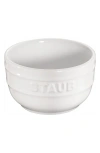 Staub Set Of 2 Stoneware 3.5-inch Prep Bowls In White