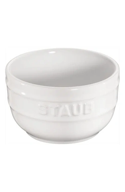 Staub Set Of 2 Stoneware 3.5-inch Prep Bowls In White