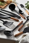 Staub Silicone And Wood Cooking Utensil Set In Black At Urban Outfitters