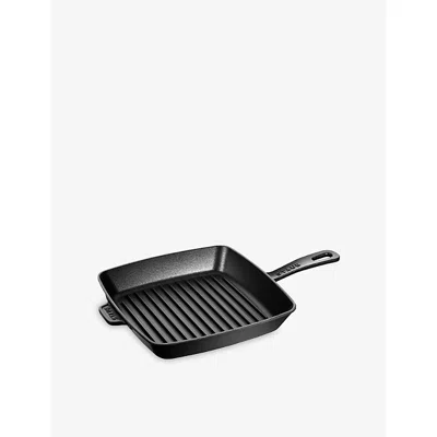 Staub Black Square Cast-iron American Grill Pan 26cm