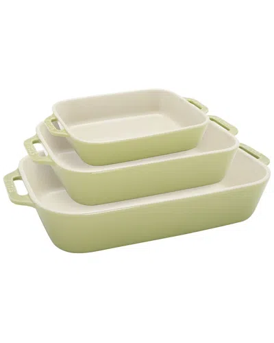 Staub Stoneware 3pc Rectangular Baking Dish Set