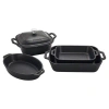 Staub Stoneware - Mixed Baking Dish Sets 5-pc Mixed Baking Dish Set In Black