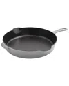 Staub 11-inch Enameled Cast Iron Traditional Deep Skillet In Black