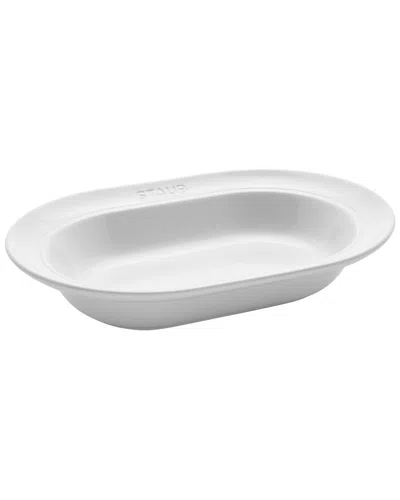 Staub White Oval Serving Dish