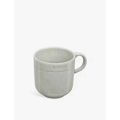 Staub White Truffle Rounded Ceramic Mug 350ml In Gray
