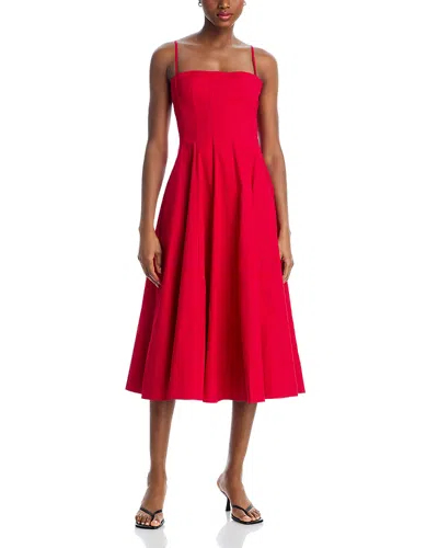 Staud Wylie Dress In Red