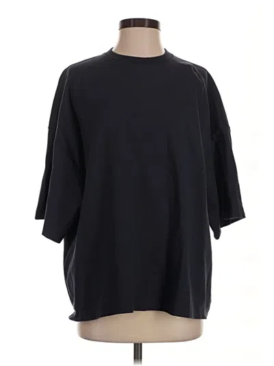 Pre-owned Staud 3/4 Sleeve T-shirt In Black