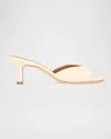Staud 60mm Brigitte Leather Kitten-heel Mules In Multi