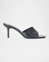 Staud 65mm Bea Leather Mules In Blue