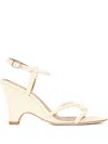 Staud 90mm Eden Rope-detail Sandals In Neutral