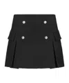 Staud A-shaped Mini Skirt In Black